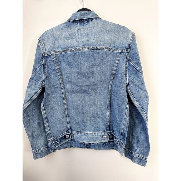 Levis Strauss and Co Premium Jean Jacket Unisex Small Denim Cotton Classic NWT - Picture 4 of 9